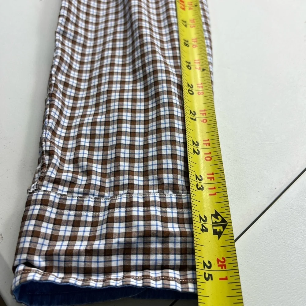 Ralph Lauren Men’s Cotton Stretch Button Down Shirt Sz L Brown Check Pony Preppy - Picture 7 of 11